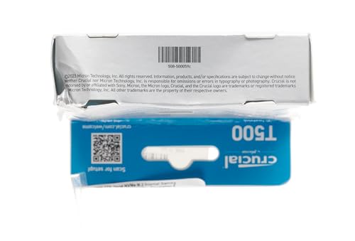 Crucial T500 1TB Gen4 NVMe M.2 SSD Interno para Juegos con disipador de Calor, hasta 7300 MB/s, Compatible con PlayStation 5 + 1mo Adobe CC Todas Las Aplicaciones - CT1000T500SSD5