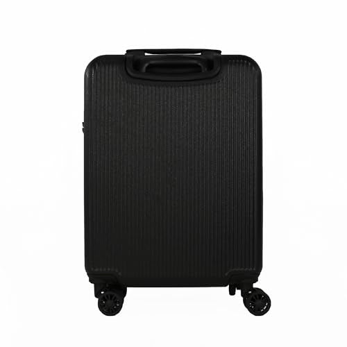 Bagiau Maleta de viaje carry on 20" rígida con 8 ruedas y candado integrado de color negro