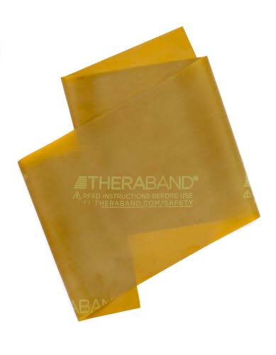 Bandas de Resistencia TheraBand Profesional Látex Portátiles para Rehabilitación y Fitness 5.5 Metros