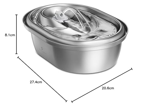 Fuente de Agua PETLIBRO Acero Inoxidable Ajustable Silenciosa para Perros y Gatos