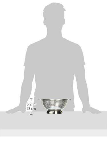 Colador Strainer RSVP International Endurance Acero Inoxidable Perforado 3 Cuartos