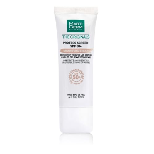 Crema Antiedad MartiDerm Proteos Screen SPF 50+ Color rápida absorción