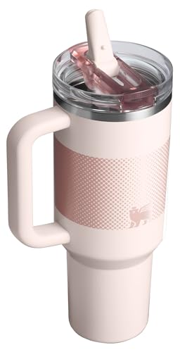 Vaso Stanley Quencher ProTour Acero Inoxidable con Pajita Abatible a Prueba de Fugas para Viajes