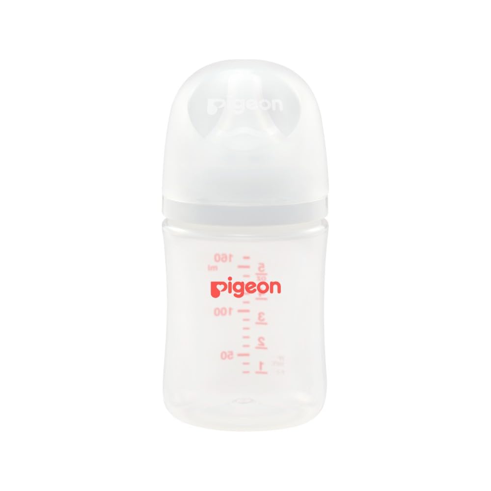 Biberón Pigeon SofTouch Transparente Tecnología Japonesa para Recién Nacido