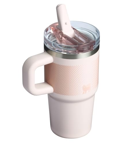 Vaso Stanley Quencher ProTour Negro con Popote Abatible para Viajes de 20 Onzas