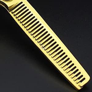 Juego de tijeras profesionales de peluquería de 6 pulgadas, cortapelos de acero inoxidable familiar(6 inches, 2 pieces-D)