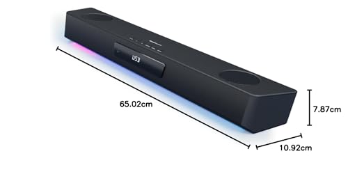 Sound Blaster Katana SE Barra de sonido multicanal para juegos, potencia máxima de 180 W, diseño biamplificado de 4 controladores, tecnología Super X-Fi e iluminación RGB