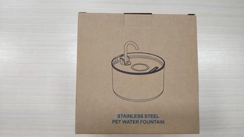 Fuente de Agua para Gatos AOOGITF Acero Inoxidable 304 Fluido Continuo Bajo Consumo Energético