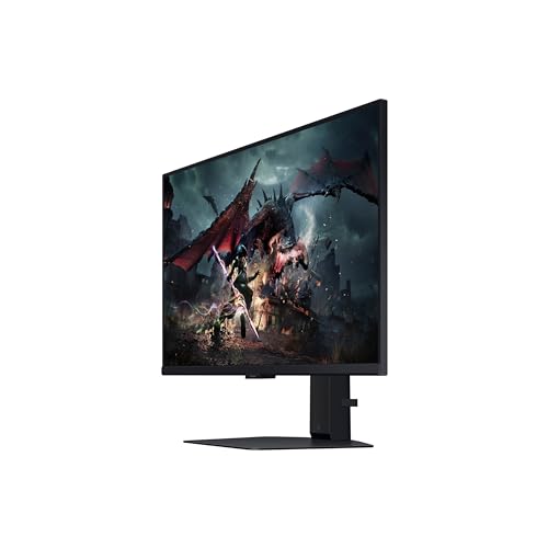 Samsung Odyssey G50D - Monitor de Juegos de 27 Pulgadas, QHD, Fast IPS, Compatible con G-Sync, 1 ms, VESA DisplayHDR 400, 180 Hz, AMD FreeSync, Base Ajustable, Modo Eye Saver, 2024