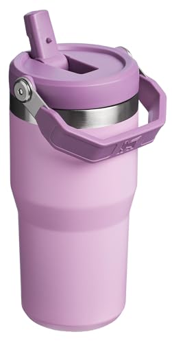Vaso de Acero Inoxidable Stanley IceFlow Azul con Popote Resistente a Fugas