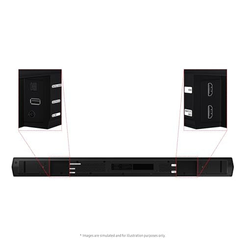 Barra de Sonido Samsung HW-B550D Negro con Audio Dolby y Subwoofer Inalámbrico 2024