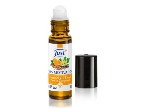 SwissJust Aceite corporal original suizo JUST SOS Motivation Roll On 5 ml 1.16 onzas líquidas