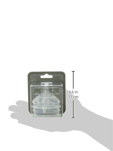 Comotomo - Tetina de repuesto de silicona, flujo medio, de 3 a 6 meses, 2 unidades