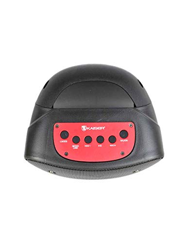Bocina Kaiser Bluetooth Recargable de 4 Pulgadas, Potencia de10 W RMS KSR-Link con Luz RGB Auxiliar, USB, Micro SD KSW-5004