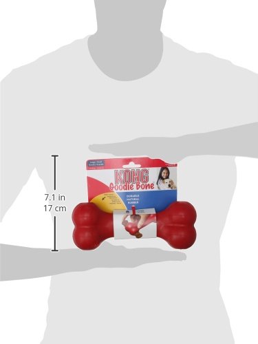 Kong Goodie Bone Juguete para Perro con Forma de Hueso, color Rojo, Grande