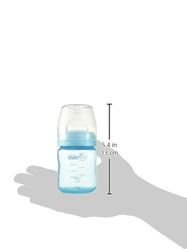 Biberón Evenflo K Clark Azul Cuello Ancho 5 Oz