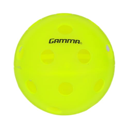 Gamma Sports Photon Bolas de Pickleball de Interior de Alta Visibilidad, Color Verde óptico, Aprobado por USAPAA (3 Unidades, 6 Unidades, 60 Unidades), 6 Pack