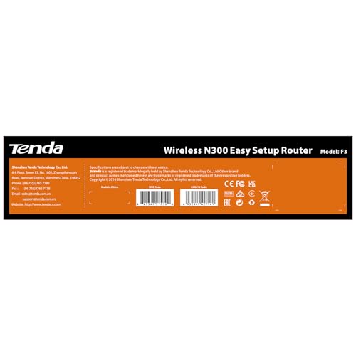 Tenda N301 Router Inalambrico Wi-Fi 300 MBps, 2 Antenas 5dBi, Puertos Fast Ethernet, Puerto USB, Boton WPS, Blanco