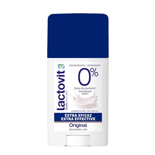 Lactovit Original Desodorante Extra Eficaz, piel normal a seca, 60ml, 3 unidades