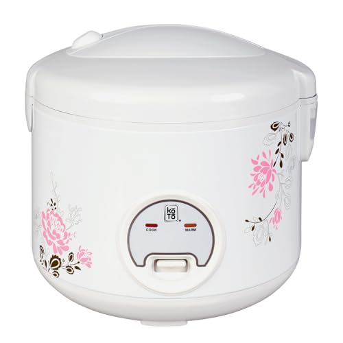 KOTO Arrocera eléctrica (patrón de flores), 10 tazas