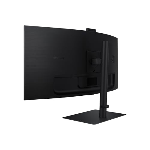SAMSUNG Monitor de computadora curvado ViewFinity S65VC Series Ultra-WQHD de 34 pulgadas, 100Hz, AMD FreeSync, HDR10, USB-C, altavoz incorporado, cámara, interruptor KVM, cuidado de los ojos, embalaje