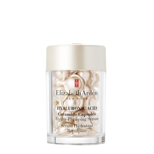 Elizabeth Arden Hyaluronic Acid Serum Ceramide Capsules, Perfect for Mothers Day Gifts, Hydra-Plumping Serum, Perfect for Mothers Day Gifts, 30 Count