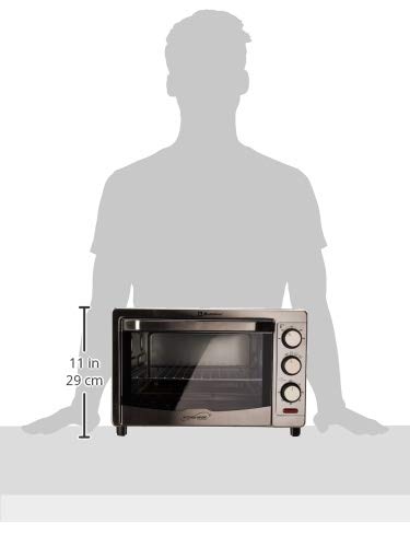 Horno Eléctrico de Convección Koblenz de 9 Rebanadas, 24L, Timer de 60 Minutos, 3 Programas de Cocción que Permiten Asar, Gratinar, Dorar y Tostar; 1500 W, 3 Accesorios, Acero Inoxidable (HKM-1500 C)