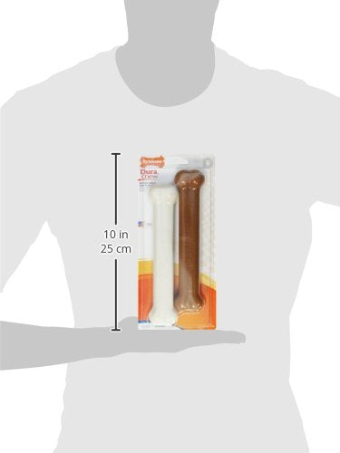 Juguete para Perro Nylabone Blanco Sabor Tocino Large