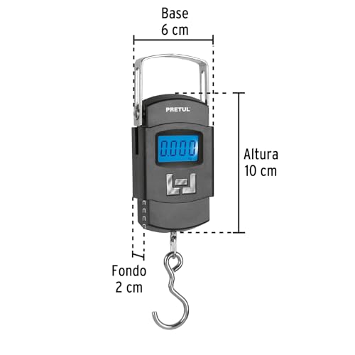 Báscula Electrónica Pretul BASE-50CP Pilas 50 kg