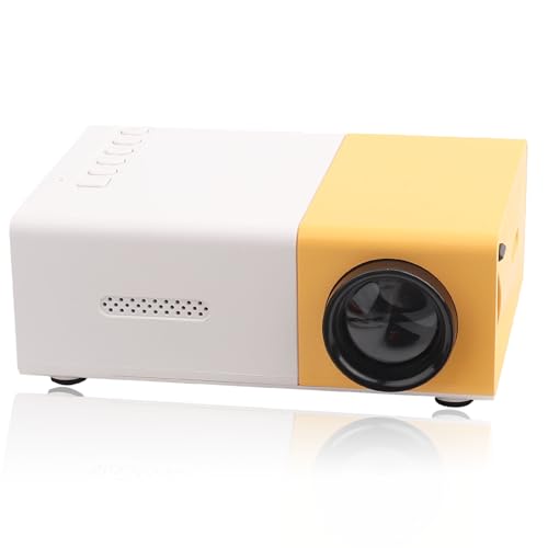 Proyector LED Portátil Dpofirs Blanco Full HD 1080P Compatible con HDMI para Cine en Casa