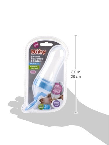 Alimentador de Silicona Nuby Natural Touch 90 ml para Viajes para Bebé