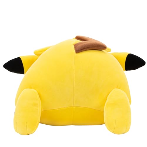 Peluche Pokemon Pikachu Amarillo de Alta Calidad en Postura para Dormir