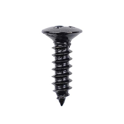 GETMusic - Juego de 50 tornillos de 3 mm para guitarra eléctrica Fender Strat ST Tele TL Stratocaster Telecaster Gibson LP Les Paul SG, Negro