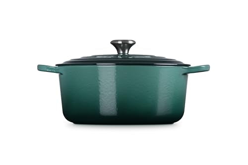 Le Creuset Horno holandés redondo de hierro fundido esmaltado, 7.25 cuartos de galón, Artichaut