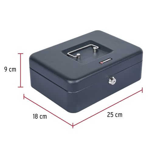 H CAJA DE DINERO 3 SEPARADORES 25 X 9 X 18 CM