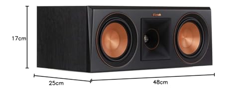 Klipsch RP-500C Altavoz de Canal Central, 2 Vías, Ebony,