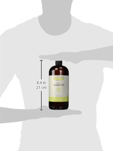 Aceite Orgánico de Sésamo Ayurvédico para Cabello y Piel - Sin Refinar - Banyan Botanicals