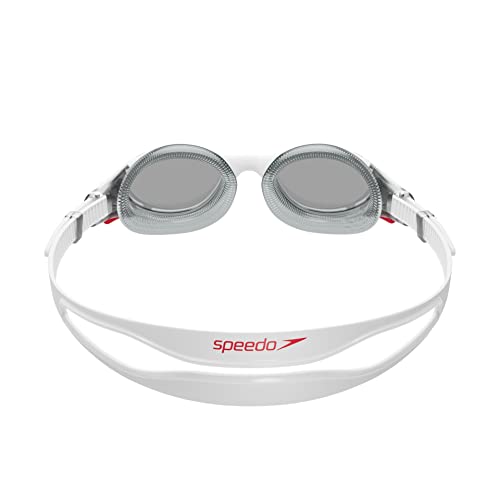 Gafas de Natación Speedo Blanco Rojo Humo Ligero para Adultos Unisex Biofuse 2.0