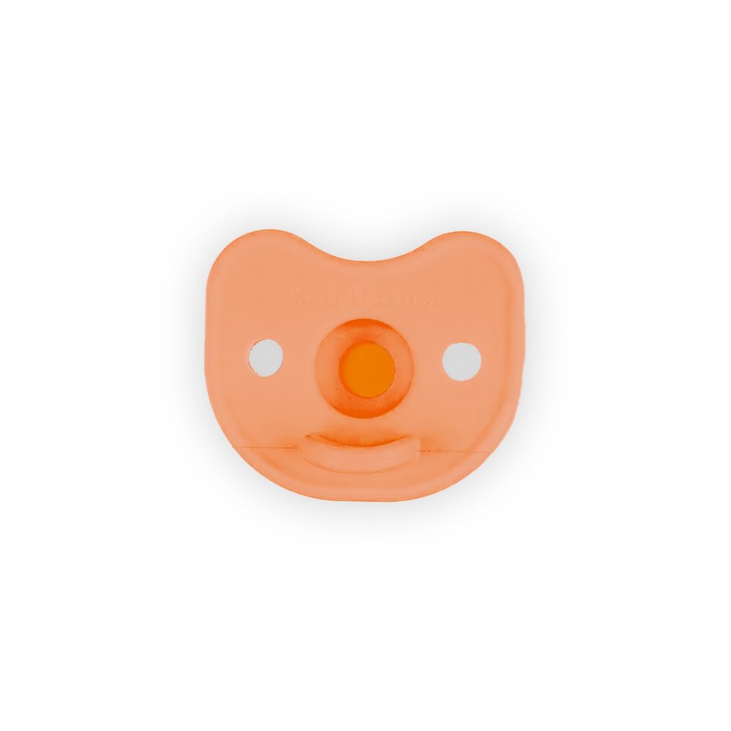 Kids Heroes Chupones para Bebe 0 a 3 Meses de Una Sola Pieza de Silicona, Chupones Ortodonticos 0-3 meses Libre de BPA, Paquete de 2 (Rosa)