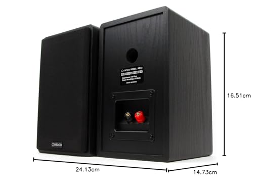 Altavoces de Estantería Micca Negro Sonido Envolvente para Cine en Casa