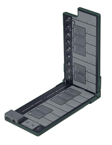 Korg NanoKEY Fold - Controlador plegable de teclado MIDI de 25 teclas con USB-C y TRS-MIDI, verde alpino
