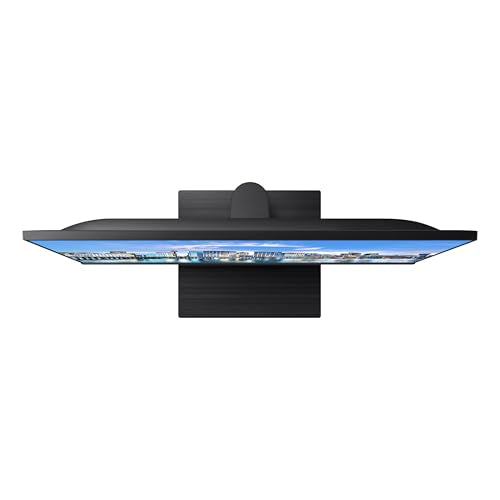 SAMSUNG FT45 Series Monitor de computadora FHD 1080p de 24 Pulgadas, 75 Hz, Panel IPS, HDMI, DisplayPort, concentrador USB, Soporte de Altura Ajustable, WRNTY de 3 años (LF24T454FQNXGO), Negro