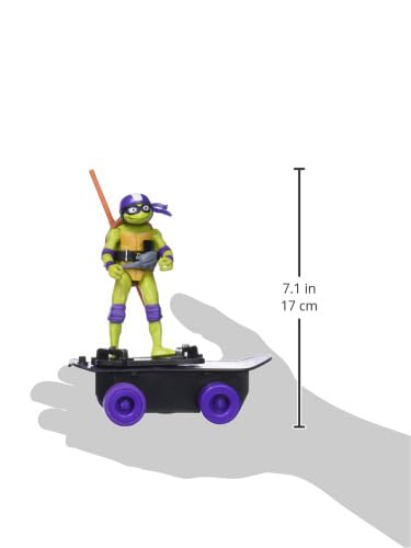 Figura de Acción Teenage Mutant Ninja Turtles de Playmates Toys Verde con Monopatín y Accesorios