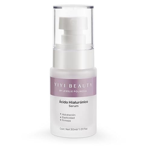 YIYI Beauty by Lesslie Polinesia Suero Facial Ácido Hialuronico compuesto de 8 formas de Ácido Hialurónico con diferentes propiedades de hidratación y retención de agua que penetran en las distintas capas de la piel. Fórmula enriquecida con Provitamina B5