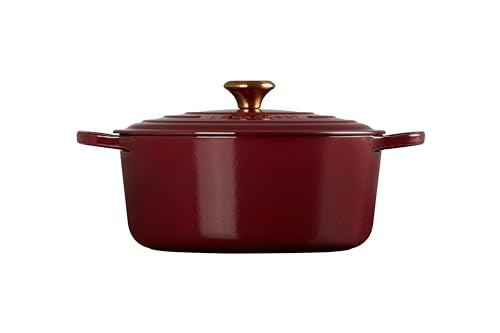 Le Creuset Horno holandés redondo de hierro fundido esmaltado, 7.25 cuartos de galón, Rhone'