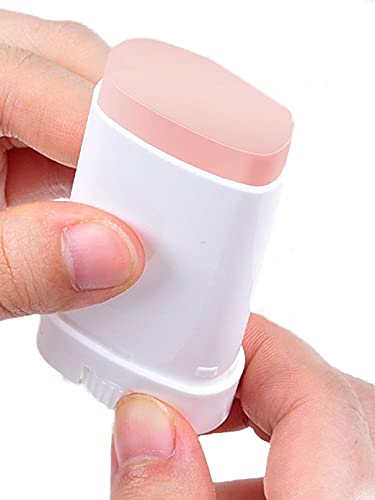 Tubos de Bálsamo Labial Ovalados Plástico Blanco 15 ML