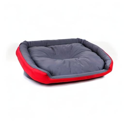 Cama para Perro Hills Rojo Gris Resistente y Confortable XX-Large