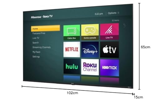 Hisense Television de 43 Pulgadas Serie R Class Modo de Juego (Sin Bases) (Reacondicionado)