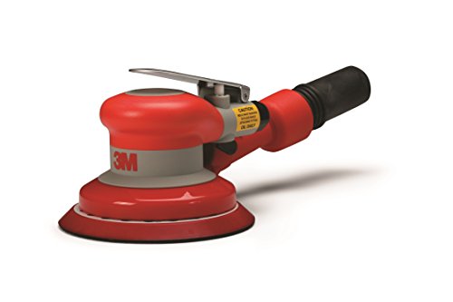Cubitron 3M Lijadora orbital aleatoria – Lijadora de aspiradora autogenerada – 5 x 3/16 pulgadas de diámetro Orbit - Lijadora neumática de palma - Almohadilla de gancho y bucle - Para madera, compuestos, metal, serie original