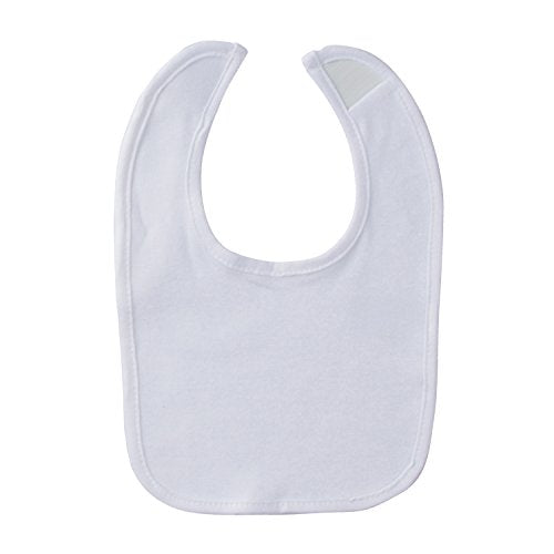 Gerber Paquete de 6 baberos unisex para bebé, color blanco, talla única de EE. UU, Blanco, Talla única